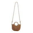 thumbnail image 3 of Tote tejido de paja Sunnimix correa de Hombro Estilo Vintage Cartera grande camel, 3 of 8