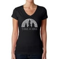 thumbnail image 1 of Women's Word Art V-Neck T-Shirt - Nature Lover, 1 of 2