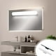 thumbnail image 1 of Barra de luz LED para espejos, 5W regulable, 3 modos de color, 28 LEDs, recargable de 1800mAh, lámpara adhesiva magnética, ajustable bajo el armario para cocina, armario, dormitorio, negro/blanco de, 1 of 6