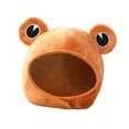 thumbnail image 4 of Milageto Frog Plush Hat Photography Props Warm Headwear Animal Headgear Hat for Halloween, 4 of 8