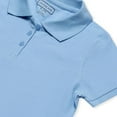 thumbnail image 3 of INGEAR Women's Short Sleeve Polo Shirts, Casual Collared Golf Tops, 2 Pack Blue L, 3 of 6
