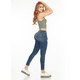 thumbnail image 2 of Pantalón Mujer Mezclilla Stretch Jeans Basico Push Up Dama azul acero 13, 2 of 5