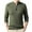 Olive Green, variant on TFEOQRY Men's Quarter Zip Mock Neck Sweater Plaid Knit Long Sleeve Textured Casual Pullover Fall Winter Top Olive Green