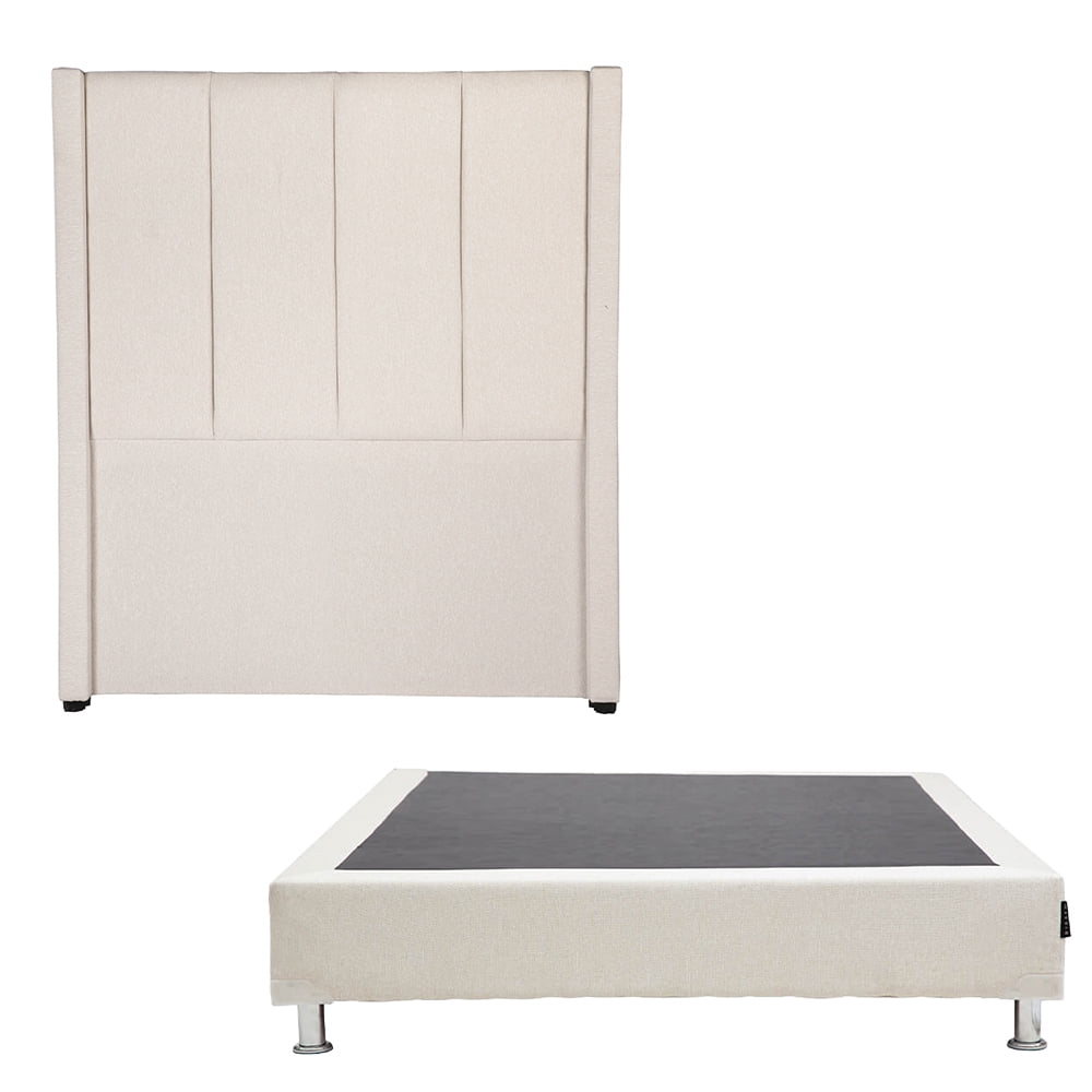Box Base Cama Individual + Cabecera Nizza Beige | Walmart en línea