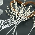 thumbnail image 4 of 12 Pack Artificial Red Berry Stems 14" Fake Holly Berry Picks for Christmas Tree Vase DIY Wreath Crafts Home Decor, 4 of 6