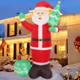 thumbnail image 6 of DAKIMOE Christmas Inflatables Christmas Outdoor Decor 8 Ft Santa Decorations, 6 of 8