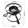 thumbnail image 7 of GOLDDOMUS 15’’ Wide Outdoor Cooker with High-Pressure Steel Hose, Propane Burner Camp Stove for Outdoor Camping, 7 of 7