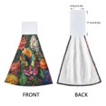 thumbnail image 4 of Wobogo Peony Butterfly Paintings Hand Towel Set of 2 Absorbent for Kitchen and Bathroom With Velcro Hanging Loop 18.2×14in, 4 of 7