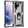 thumbnail image 2 of SaniMore Tri-layer Case for Samsung Galaxy S23 Ultra 6.8" 2023, 360° Rotating Kickstand Rugged PC Back + TPU Bumper Magnetic Car Mount Anti-fingerprint Anti-fall Heavy Duty Protective Case, Silver, 2 of 7