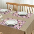 thumbnail image 3 of French Bulldog Cute Bone Paw Print Summer Placemats Table Placemats Set Of 4-Linen Kitchen Washable Placemats Table Mats 11.8"x17.7"Non-Slip Heat Resistant, 3 of 6