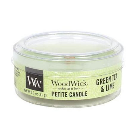 Green Tea Scented Candle - GREEN TEA LIME Petite WoodWick 1.1 oz Scented Candles