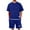 Dark Blue, variant on Xzbqbs Mens 2 Piece Outfits Waffle Knit Sets Crewneck T Shirt and Elastic Waist Drawstring Shorts Fashion Summer Tracksuits for Men