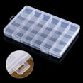 thumbnail image 4 of Mosiee 24 Grid Rectangle Plastic Jewelry Box Compartment Storage Box Case Jewelry Earring Bead Craft Display Container Organizer, 4 of 9