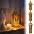 thumbnail image 7 of Uuiauoio Moroccan Style Temple Hollow Iron Lantern, Vintage Ramadan Lamp Home Decoration Lights Ornaments,Hanging Metal Candle Holders for Table Indoor Decor, 7 of 7