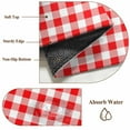 thumbnail image 6 of Red White Plaid Runner Rug 2.7x5 FT, Non Slip Entryway Carpet, Modern Farmhouse Buffalo Check Gingham Washable Soft Floor Carpet Entrance Mat Non-Shedding Throw Rug for Hallway Laundry Room Bedside, 6 of 9