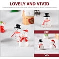 thumbnail image 3 of EeaseMX 10pcs mini muñeco de nieve figurine adornos en miniatura de Navidad decoración de micro paisaje, 3 of 7