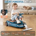 thumbnail image 4 of TOYBSNR 12V Electric Wiggle Car with Pedal, Ride on Toys for Kids with Cleaning Fun, Kids Car with Detachable Mop, Car for Kids Ages 3+, Indoor Outdoor, Green&Orange, 4 of 7