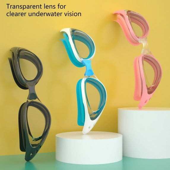 AURORA TRADE Swimming Goggles Adjustable Strap Waterproof Silicone Anti-Fog Swim Eyewear Men Women Underwater Swimming Glasses for Water Sports