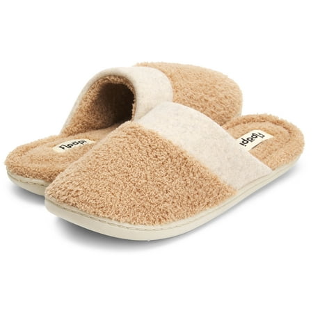 

Floopi Women s Super Soft French Terry Upper/Insole Closed Toe Clog Slipper W/Felt Collar Trim Slipper W/ Memory Foam