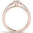 thumbnail image 3 of 3/8 Carat T.W. Diamond Split Shank Halo 10kt Rose Gold Engagement Ring, 3 of 5