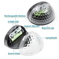 thumbnail image 5 of Lámparas de pared para exteriores con luz solar LED Shaofei impermeable negra cálida, 5 of 5