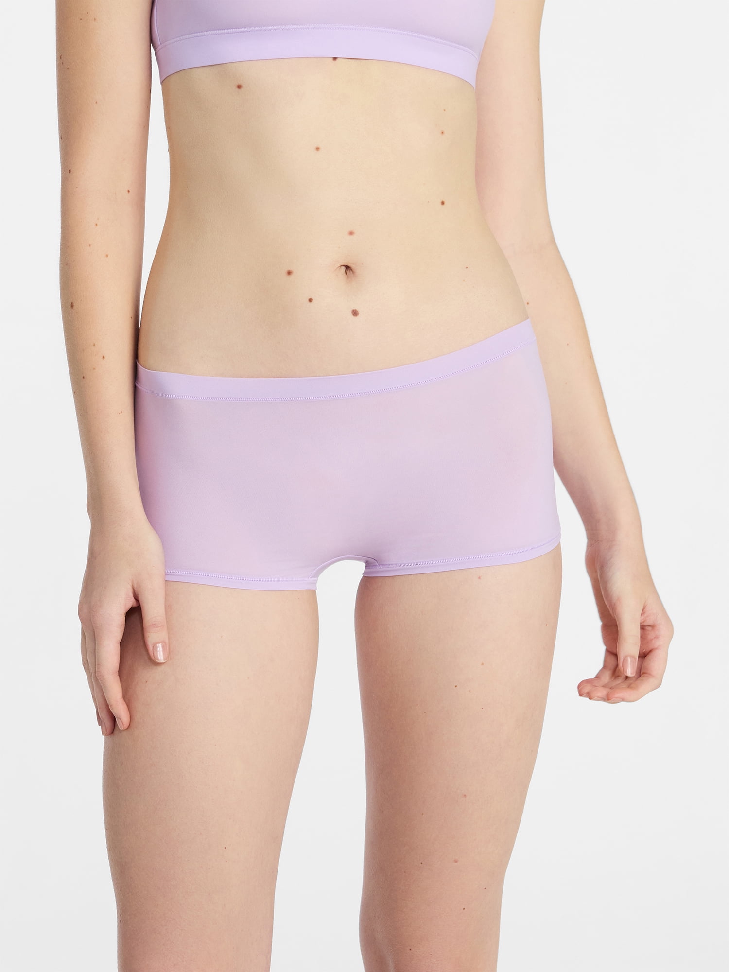 No Boundaries Fit Stretch Boyshort Panties, 3-Pack, Women's XS-XXXL