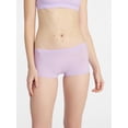 thumbnail image 2 of No Boundaries Fit Stretch Boyshort Panties, 3-Pack, Women's XS-XXXL, 2 of 7