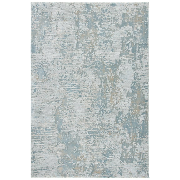 SAFAVIEH Valencia Alease Abstract Area Rug, Light Grey/Blue, 8' x 10'