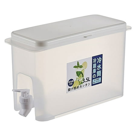 

1Pc Large Capacity Refrigerator Water Pot with Faucet Juice Jug (Transparent)