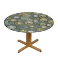 thumbnail image 3 of HAOXIT Nordic Tablecloth, Scandinavian Pattern with Polar Bears Finnish Design, Round Table Cover for Dining Room Kitchen Decor, 3 of 8