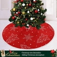 thumbnail image 6 of FMSHPON SnowflakesChristmas Trees Xmas Christmas Tree Skirt Stand Mat for Holiday Party Decoration Indoor Outdoor 36 inches, 6 of 6