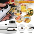 thumbnail image 2 of Rechargeable 2 in 1 Bag Mini Heat Sealer, Storage Bag Plastic Packaging Snack Sealer Clip Bag Handheld Heat Sealer Black, 2 of 6
