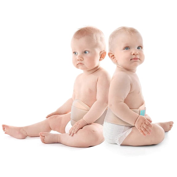 Everyday Medical Umbilical Hernia Belt for Babies, Infant Tummy Belly Abdominal Binder Truss Support with Compression Pad - Large