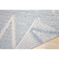 thumbnail image 2 of Pasargad Home Simplicity 4' x 6' Hand-Woven Cotton Aqua/Ivory Rug - All Ages, Indoors, 2 of 5