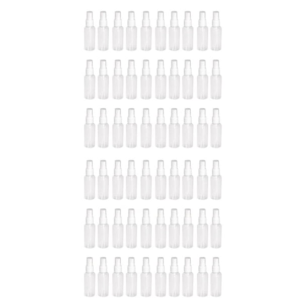 60Pcs Botellas de Spray Vacías Transparentes 50Ml Contenedor Recargable de Plástico Mini Contenedores Cosméticos VacíOs