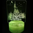 thumbnail image 3 of shiyou-3D Castle Night Light, Illusion Table Lamp with 16 Colors Remote Control Touch Lamp LED USB Night Light Desk Lamps Room Decorations Home Decor Holiday Gifts Birthday Gifts, 3 of 4