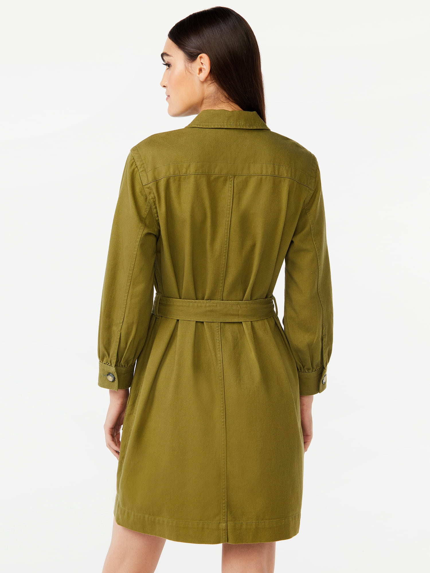 Free Assembly Women's Belted Utility Mini Dress