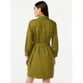 thumbnail image 3 of Free Assembly Women's Belted Utility Mini Dress, 3 of 6