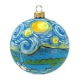 thumbnail image 3 of Swirly Night Ball Ornament Polish Glass High Design Collection by Thomas Glenn, 3 of 10