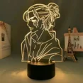 thumbnail image 4 of Lámpara LED de noche de Anime Attack on Titan, figura de Anime 3D, decoración de dormitorio, regalo de cumpleaños para niños, lámpara de Anime EREN, luz cálida, 4 of 4