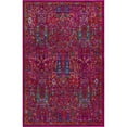 thumbnail image 1 of Unique Loom Calypso Over-Dyed Area Rug 5' 3 x 8' Rectangle Fuchsia/Gold, 1 of 1