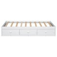 thumbnail image 5 of Twin Size Platform Storage Bed with 3 Drawers,White, 5 of 9