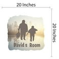 thumbnail image 4 of Personalized Sports Wall Decals for Boys Room - Dad And Son Hunting Boys Bedroom With Easy Installation Instructions Custom Name Sticker - Size: 20 In x 20 In, 4 of 5