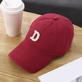 thumbnail image 4 of Wuxian Sun Hats For Women Baseball Caps Solid Color Outdoor Running Casual Activities Adjustable Curved Brim Summer Fashionable Classic Sport Relaxed Comfy Hats Dailywear,Brick Red,One Size, 4 of 4