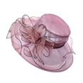 thumbnail image 2 of Travelwant Beach Hat Floral Design Sun Protection Adjustable Organza Thin Elegant Sun Cap Fashion Accessories, 2 of 8