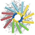 thumbnail image 1 of 12 piezas de pistolas de agua para niños, portátiles, 4 colores, alcance de 30 pies, pistola de agua de espuma para niños, juguetes de piscina de verano, 1 of 4