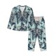 thumbnail image 1 of Fotbe Butterflies Skull Bows Conjunto de Pijama de Manga Larga para Mujer con Estampado, Ropa de Dormir de 2 Piezas, Conjunto de Casa Suave y Cómodo con Bolsillos-X-Large, 1 of 7