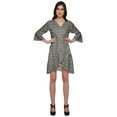 thumbnail image 1 of Moomaya Bathrobes For Women Wrap Printed Ruffle Style Bride Getting Ready Dress, 1 of 5