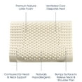 thumbnail image 3 of Cheer Collection Contoured Latex Memory Foam Pillow, 3 of 7