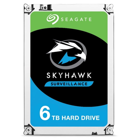 (Open Box) Seagate Skyhawk 6TB Surveillance Internal Hard Drive HDD – 3.5 Inch SATA 6Gb/s 256MB Cache for DVR NVR Security Camera System with Drive Health Management (ST6000VX0023)